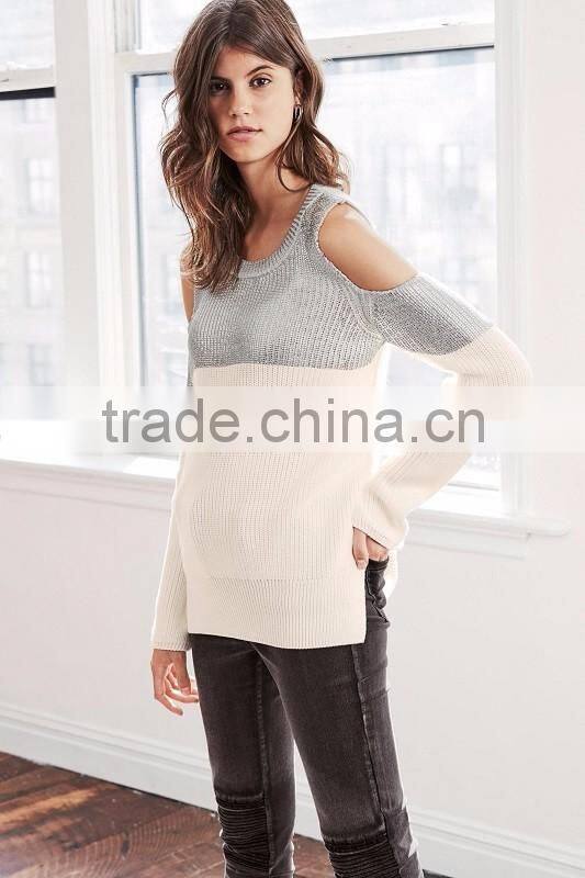 Sexy Design Sweater Knitted Top For Ladies