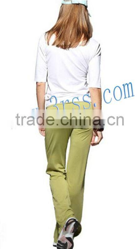 OEM service 3/4 sleeve ladies fitness&yoga wear