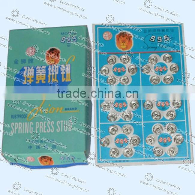 Sewing Button Snap Fasteners For Garment With Blister Card Snap Button