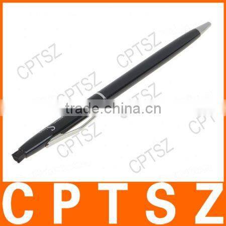 2-in-1 Ballpoint Pen + Capacitive Touchpad Stylus Pen for Apple iPad/iPhone/Touch - Black + Silver