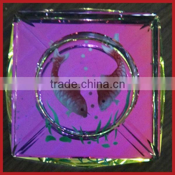 Colorful Crystal Ashtray For Table Decorations