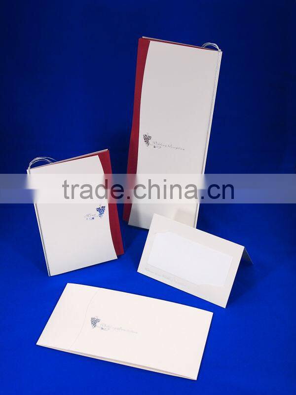 Japan Wedding Invitation Card - Participation of Japanese Wedding - 'Stylish White' STOCKLOT Wholesale