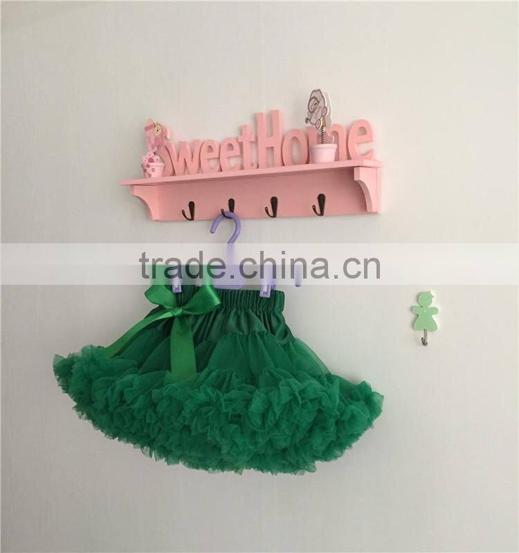 MOQ 1PCS green ruffle skirts