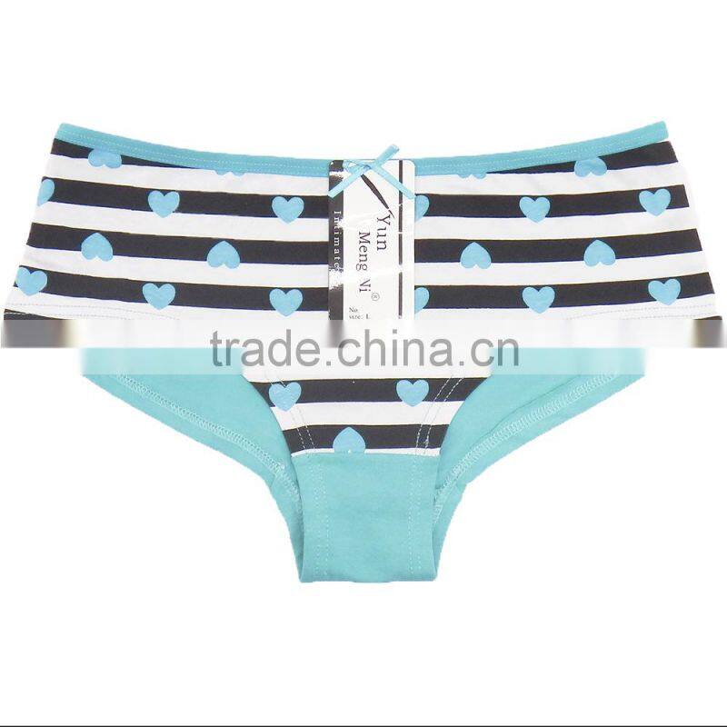 solid color lace women cotton brief panties/yje wholesale plus size sexy cotton breathable underwea panties/mulit color