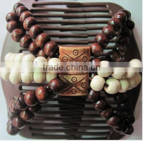 2015 hot selling XP-CM-1005 butterfly Elastic beaded Magic Hair Comb Korean Style Costume Twins Hair Comb Sets Wholesale