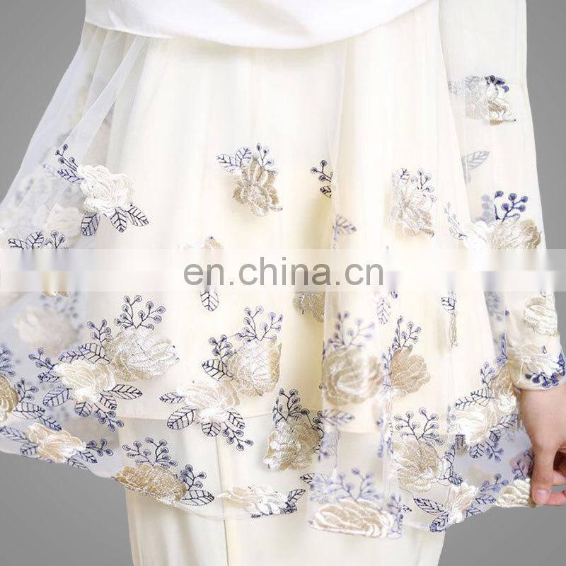 2017 Moden Classic Baju Kurung Muslim Prom Dress Organaza Design Kurung Modern With Mermaid Skirt