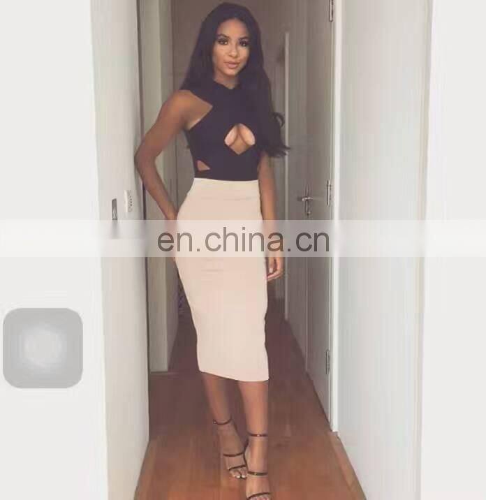 2017 new more color midi bandage dress tight pencil skirt for OL ladies wholesale