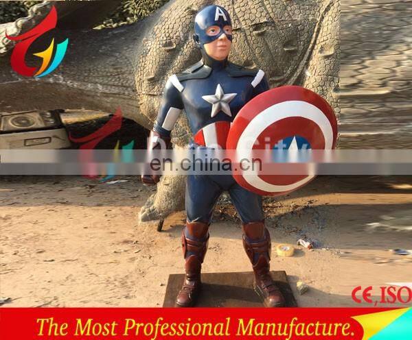 Outdoor decoration life size fiberlgass superhero Spiderman statue