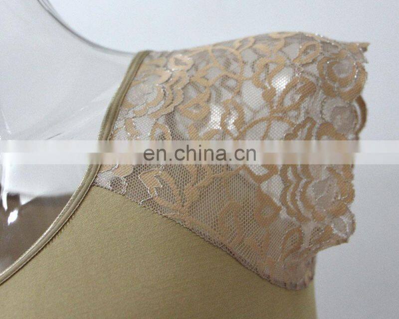 2015 beautiful seamless shapers Shoulder stitching lace and butterfly embroidery clothing