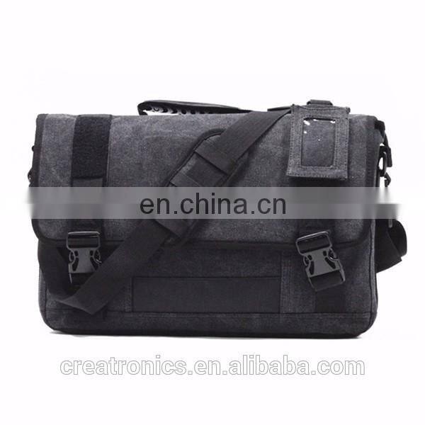 Computer Custom Laptop Bag New Products Black Canvas Felt Shoulder Bag For Men Computer Portable Game Bag