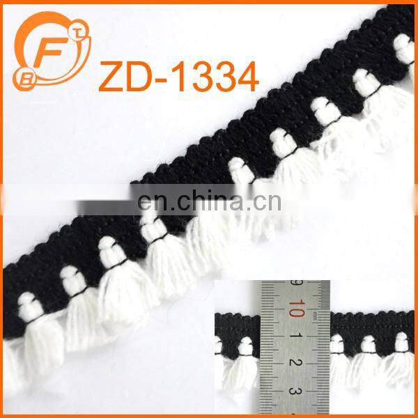 2016 purple color fringe tape for garment