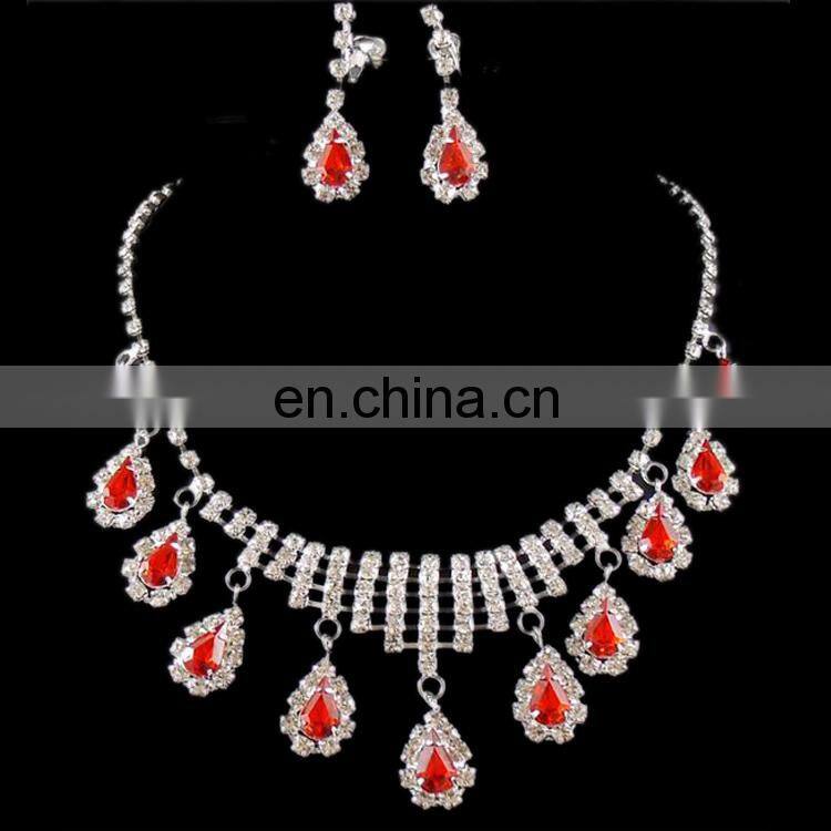 Fashion belly dance necklace earrings set accessory jewelry for women P-9040#