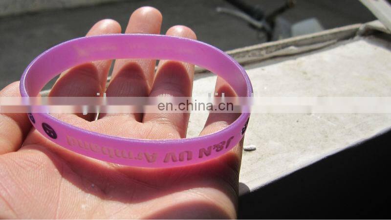 UV silicone bracelet wholesale /color changing silicone wristbands