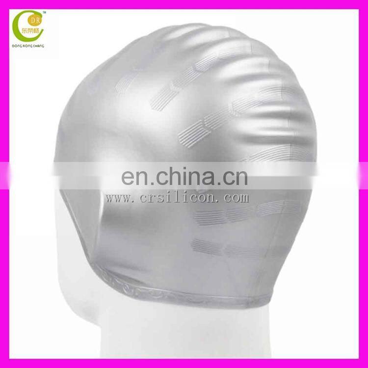 Silicone Rubber Children Swimming Cap Adult Men Women Waterproof Swim Caps