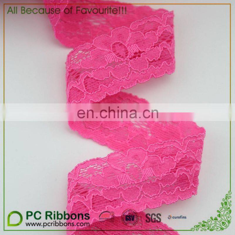 1" width red elastic Stretch Lace