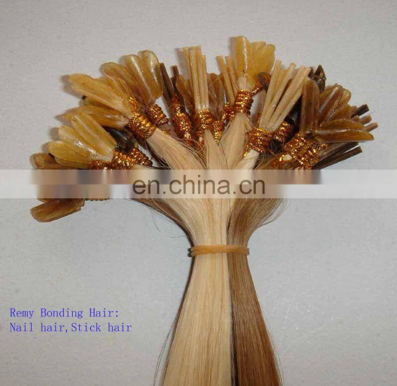 Best quality wholesale factory price european remy i tip human hair extensions