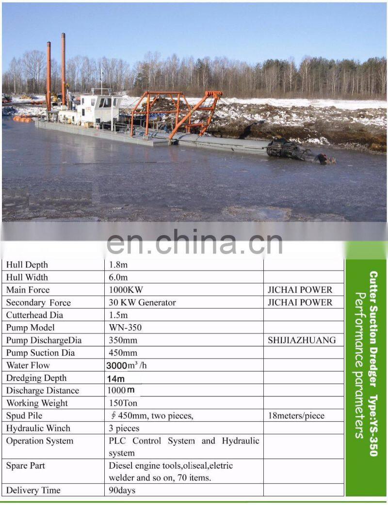 Hot selling gold dredger gold mining machine dredge for sale