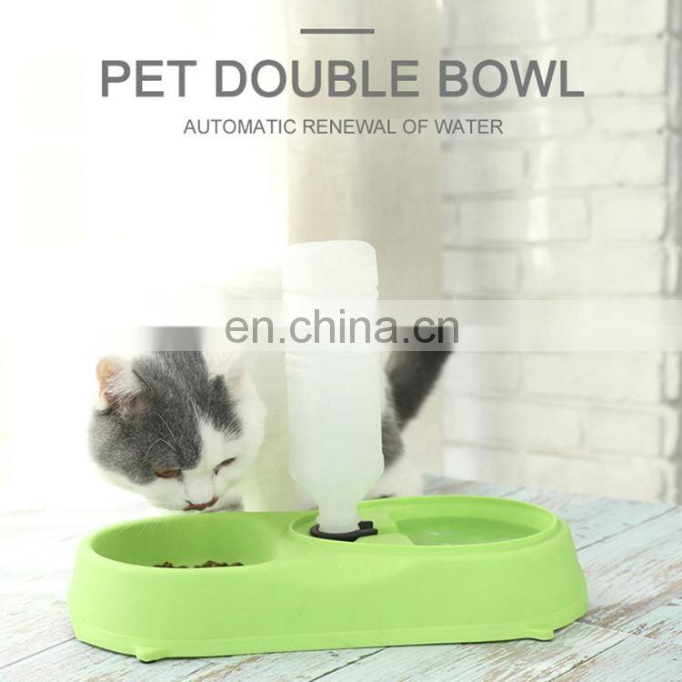 Double Food Grade Plastic Pet Bowl Dog Bowl