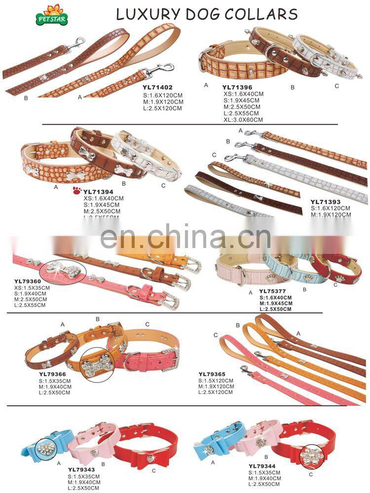 Good Quality Factory Sell Luxury Leather Dog Ccollar