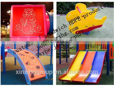 colored plastic HDPE blocks for children building PE panel for playground