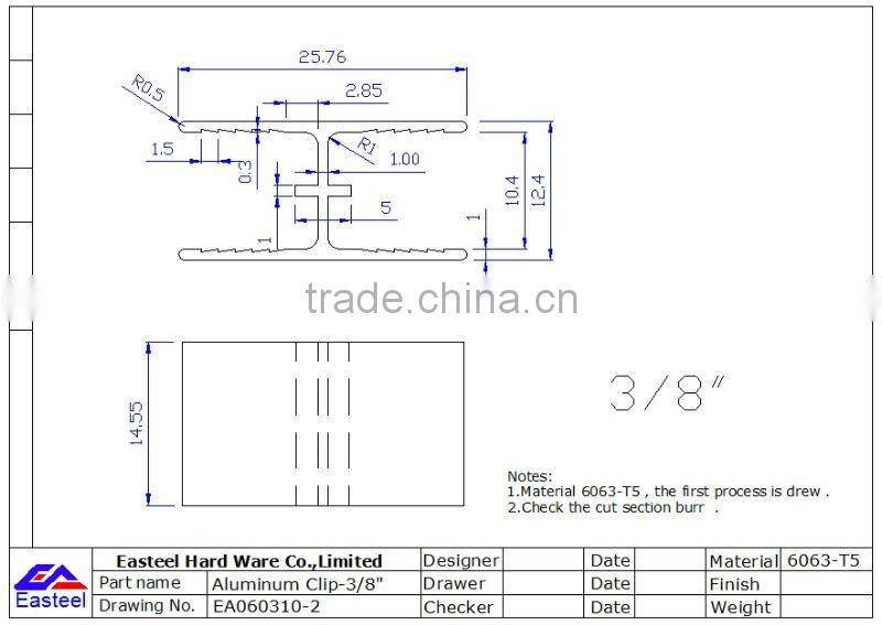 Galvanized steel plywood clips