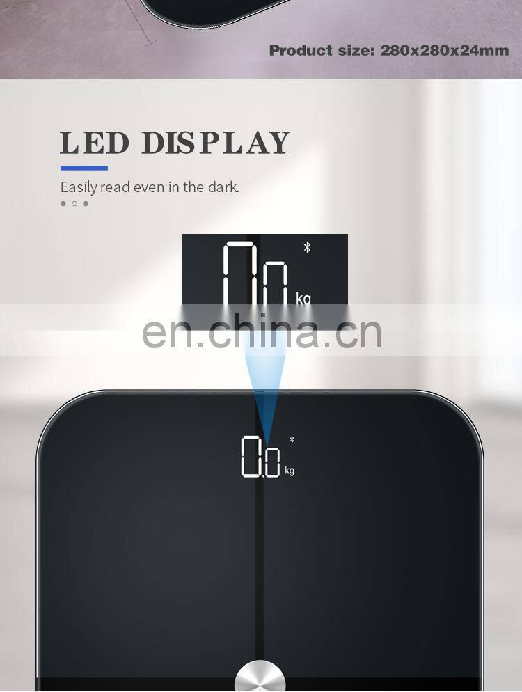 Visceral Fat Body Fat Balance Digital Weight WIFI Bathroom Smart Fitness Scale