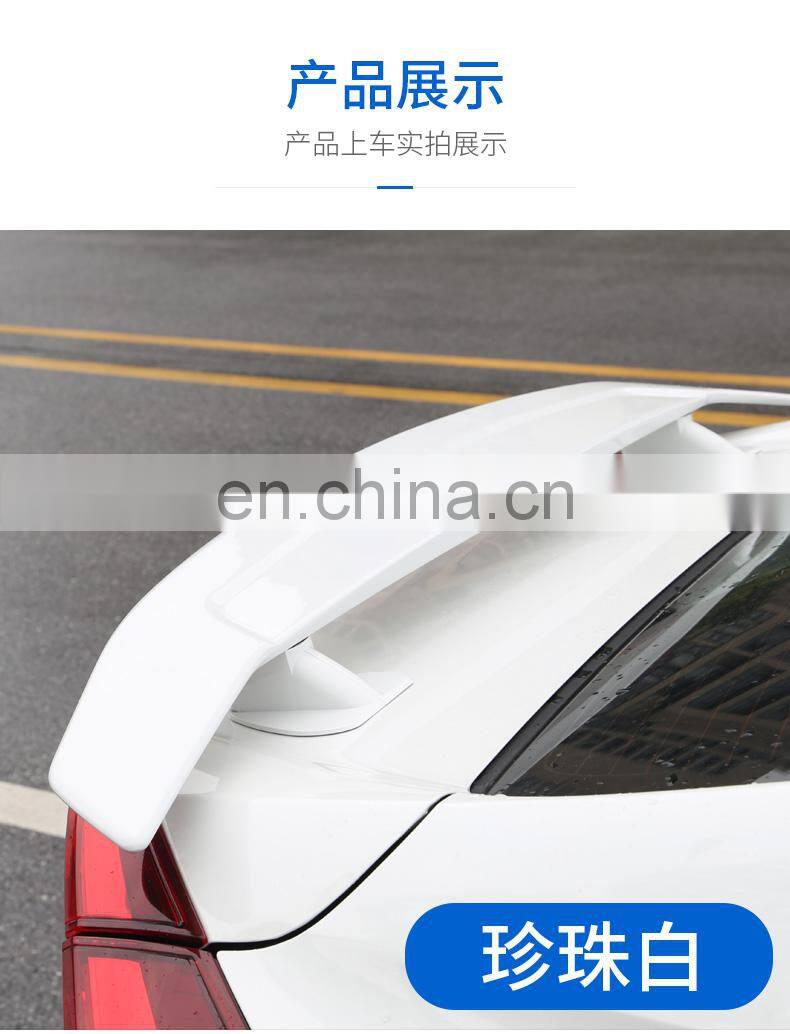Factory forged plastic auto exterior accessories universal bumper universal trunk spoiler wing