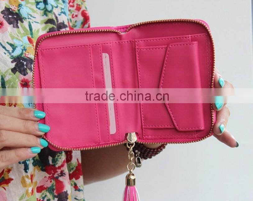 Mixed colorful purse Handbang for women Cartera Billetera para dama design with cartoon Giraffi