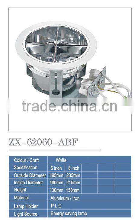 PLC lamp holder white lamp indoor lighting light fixtures surface mount led panel light