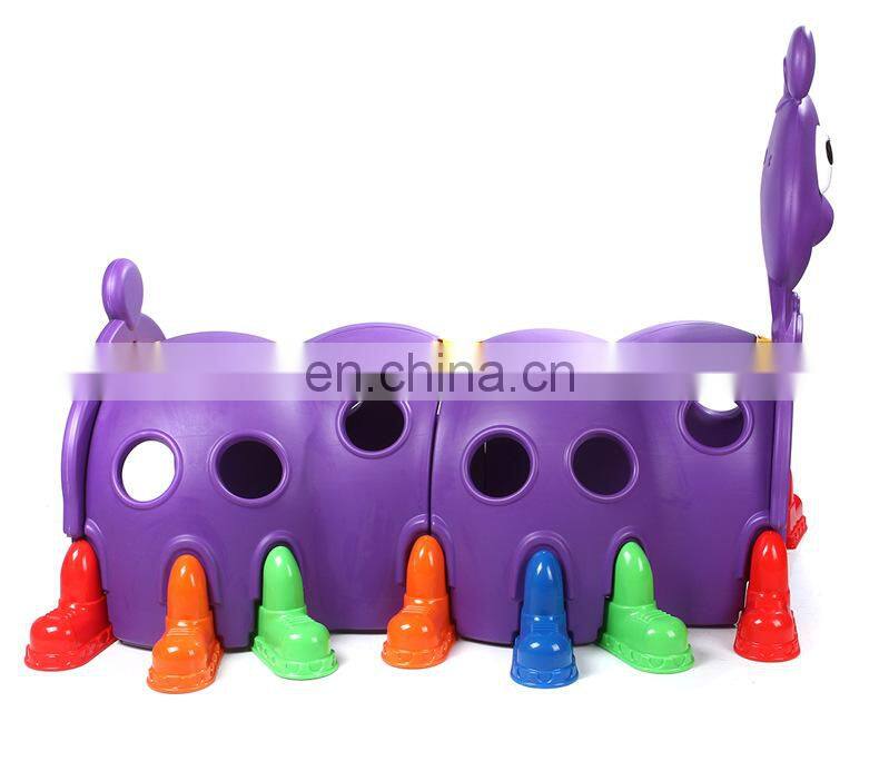 High Quality Kindergarten Funny Elf Plastic Tunnel Play Toy Amusement Park Game Children Indoor Playground Equipment for Sale
