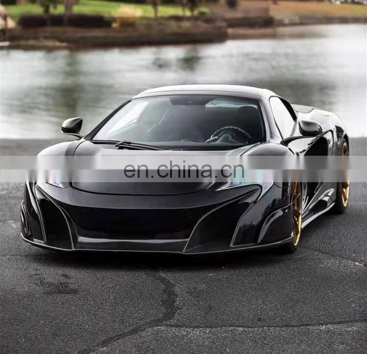 Runde For McLaren Mp4 12C 650S Upgrade to 675LT Style Side Skirt Splitters Carbon Fiber Hood Front Rear Bumper Fenders Body Kit