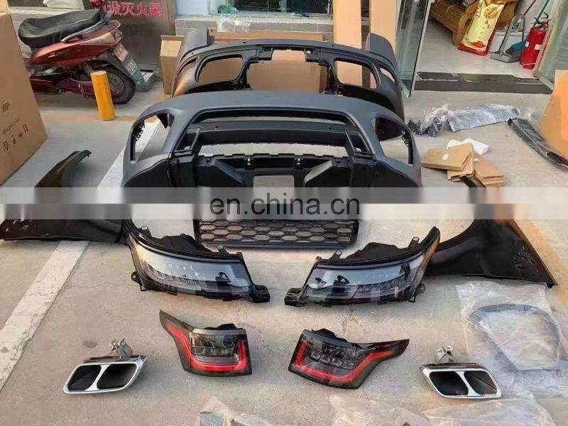 Runde Front Rear Bumper Fender Grille Headlight Exhaust For Land Rover RANGE ROVE SPORT SVR Body Kit Old Upgrade New