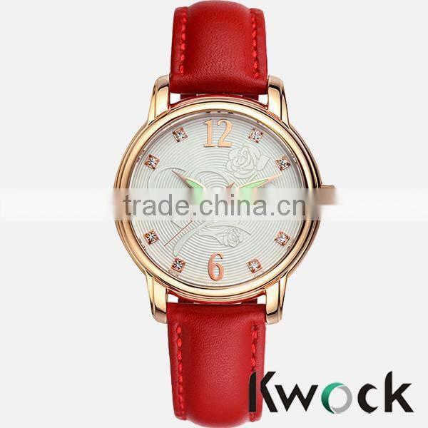China Factory Manufacture Fashion High Quality lady Leather Watches