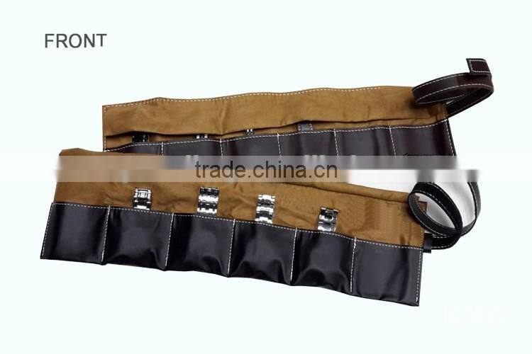 Wholesale Large Capacity Genuine Leather Watch Storage Bag Six Purse Travel Watch Bag Jewellery Pouch