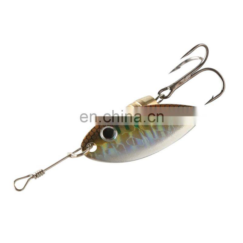 JOHNCOO Spinner Baits 5g 9.5g 13.8g Spinner Bait Metal Spoon Hard Baits Spoon Lures with Treble Hooks