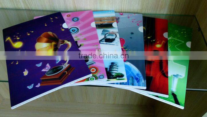 hot sale PP eco-friendly material lenticular 3D file folder