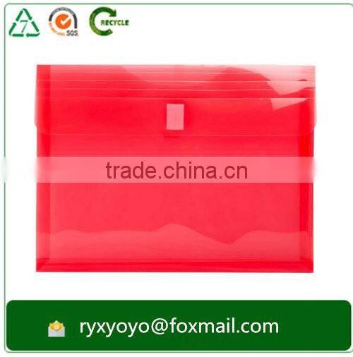 a4 size waterproof hard plastic clear document carrying file bag