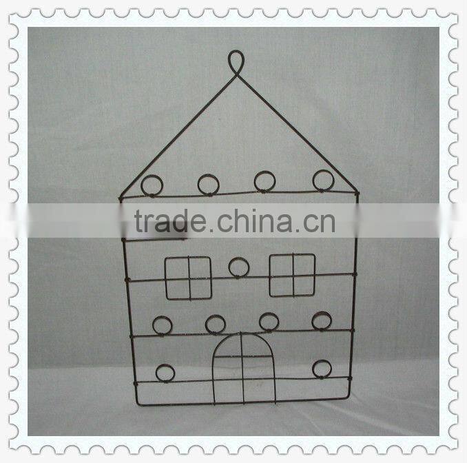 flat decorative handmade metal wire craft