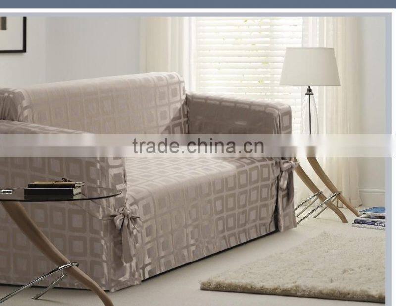 Ready made In Stock100% Polyester Simple Sofa Cover Design Fabric L Shape Sofa Cover With Love Set And Sofa Slipcover