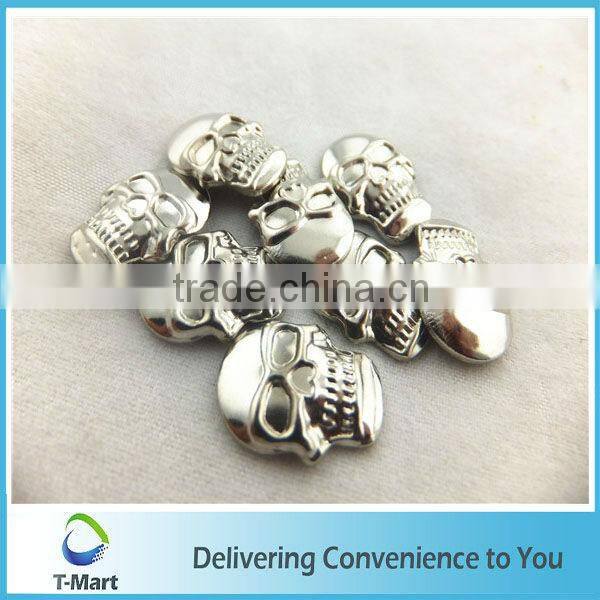 decorative skull pattern metal studs for clothing