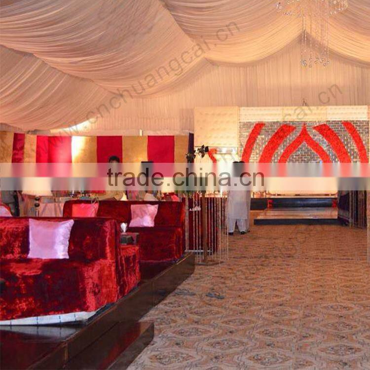 25x40 Pakistan Romantic luxury wedding white tent