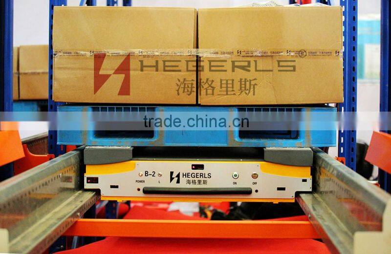 botte water warehouse storage racking with radio shutle