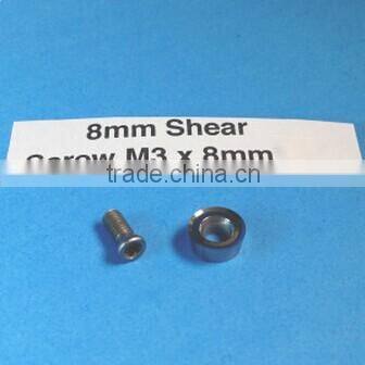 Round carbide turning insert for wood cutter in 8mm diameter and 12mm diameter with TORX headind screws