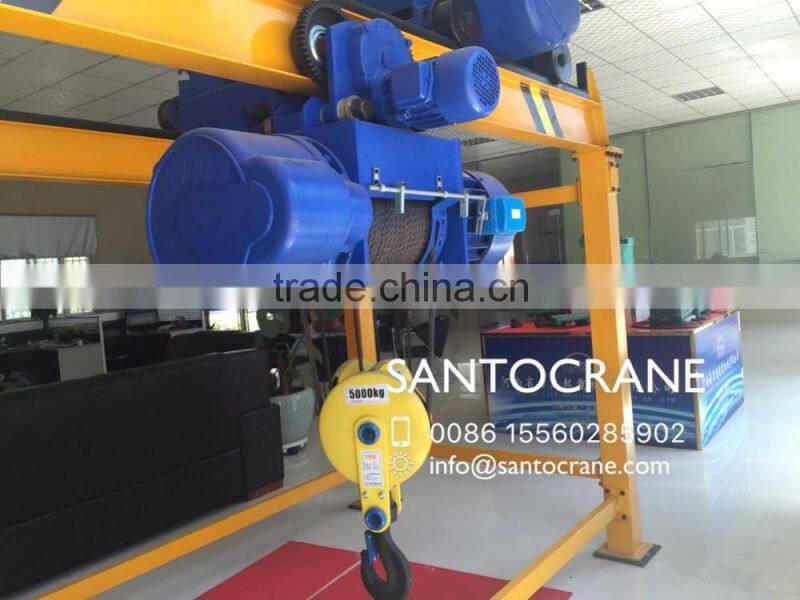 Double Speed Electric Wire Rope Construction Hoist with Wireless Remote