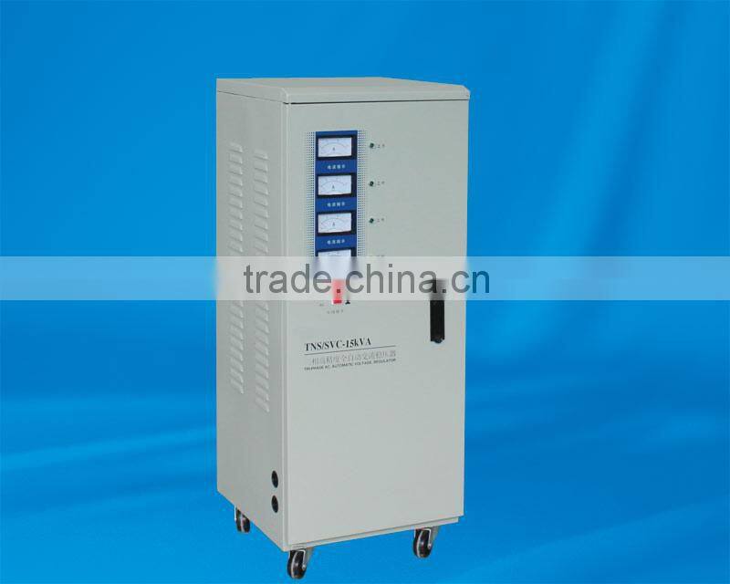 15kva SVC three phase high accuracy full automatic ac voltage stabilizers