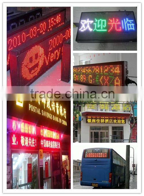 Outdoor application for advertise single color led signs for banner of taxi best solution for you