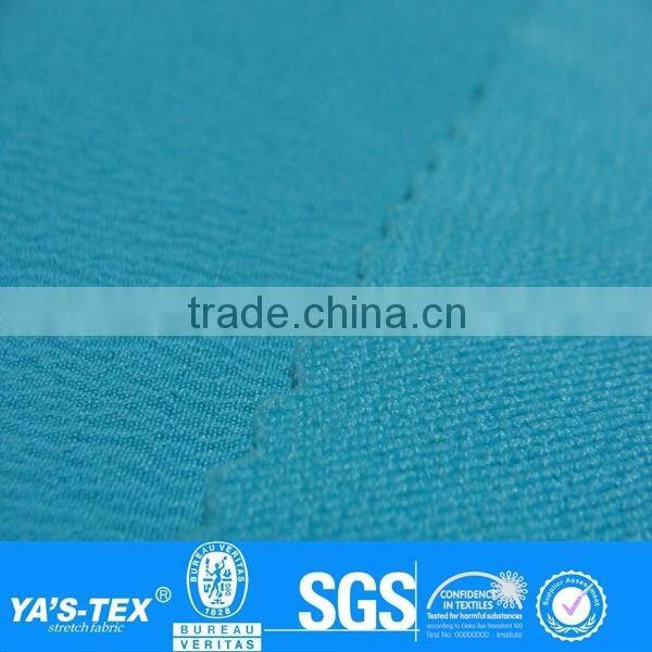 Green Blue Twill Jacquard Weave Polyester Spandex Fabric hydroscopic and fast dry For Mountaineering