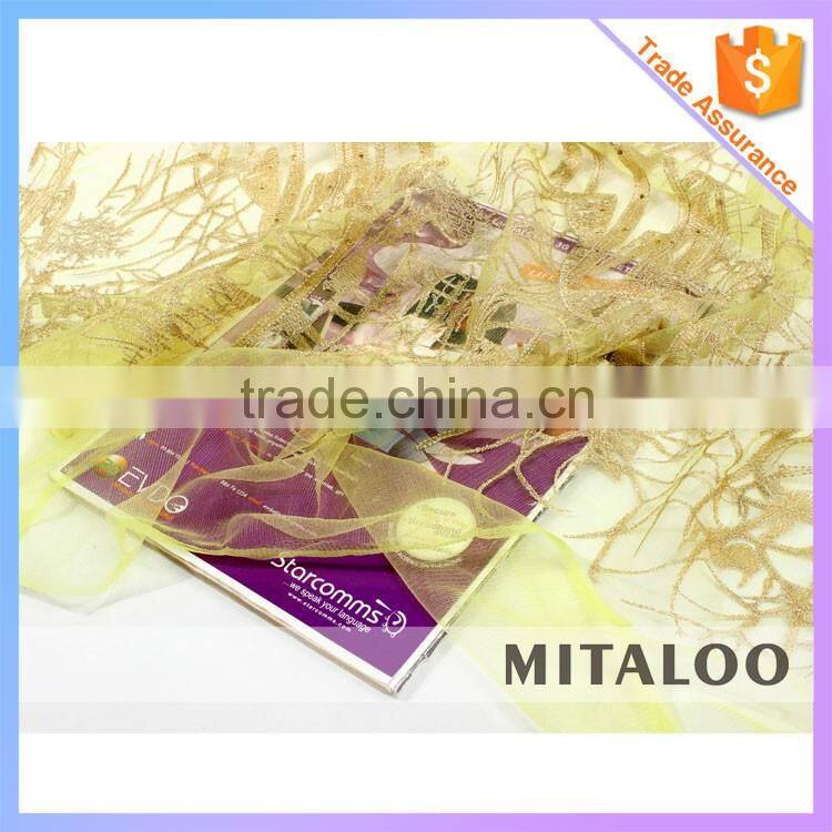 Mitaloo MFL0134 African Fashion Lace Latest Yellow Net Lace New Lace