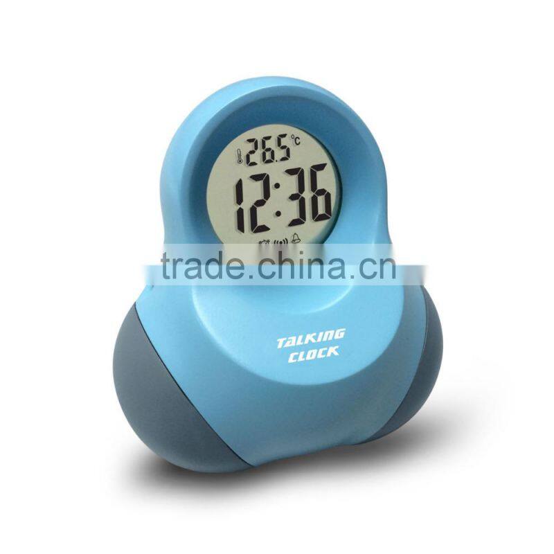 New stlype touching talking clock snooze with temperature