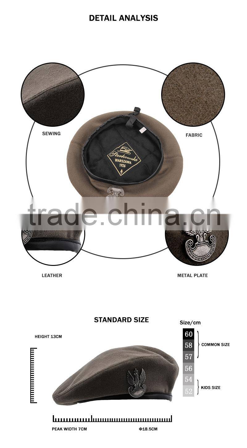 Guangzhou Guangjia Wholesale promotional custom durable military beret hats